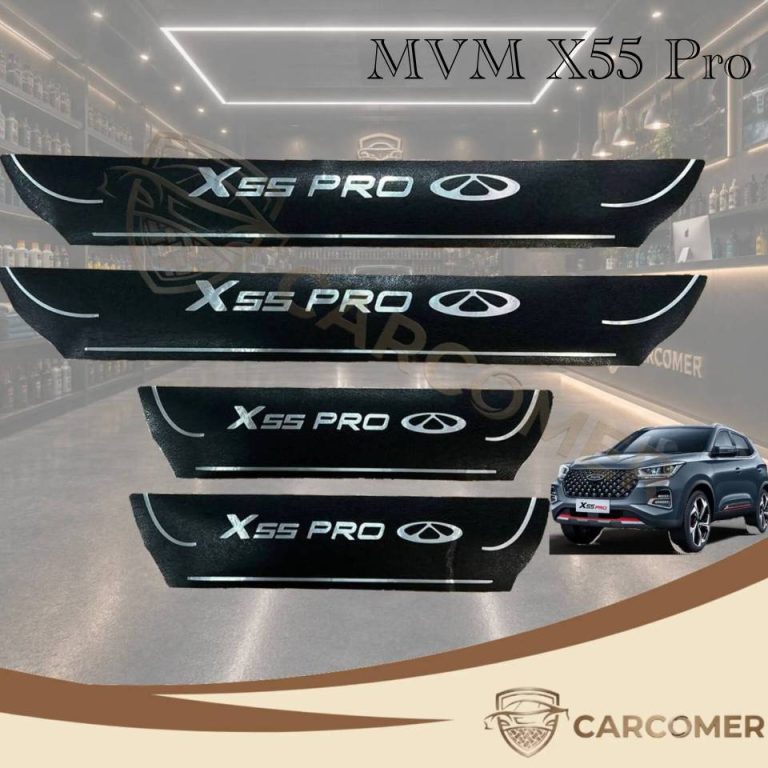 برچسب پارکابی ام وی ام x55 پرو مدل چرمی متن استیل ضدآب