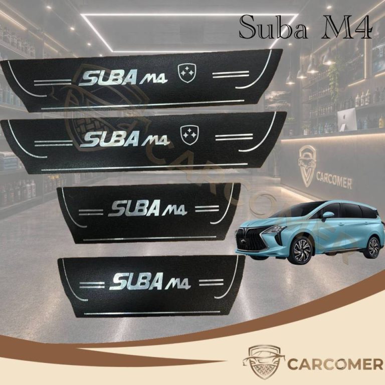 برچسب پارکابی سوبا ام 4 مدل چرمی متن استیل ضدآب